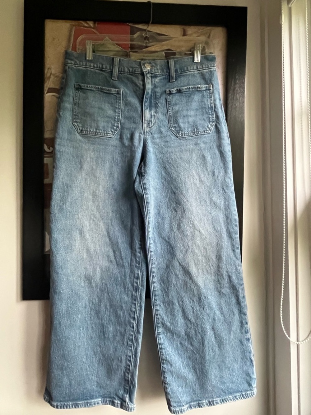 J.Crew Wide Leg Patch Pocket Cropped Jeans 29